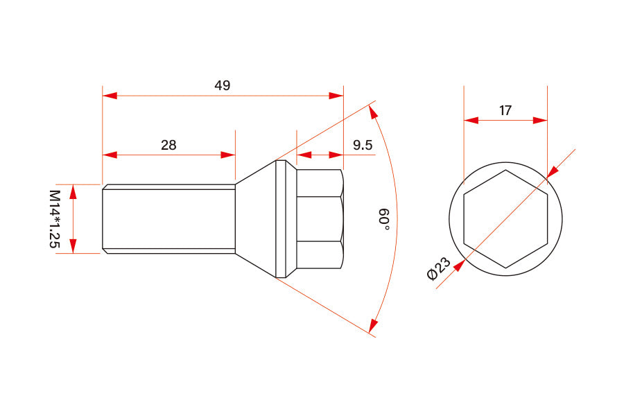 iSWEEP Titanium Wheel Lug Bolts